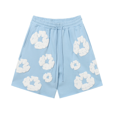 Denim Trousers Sky Blue Short set