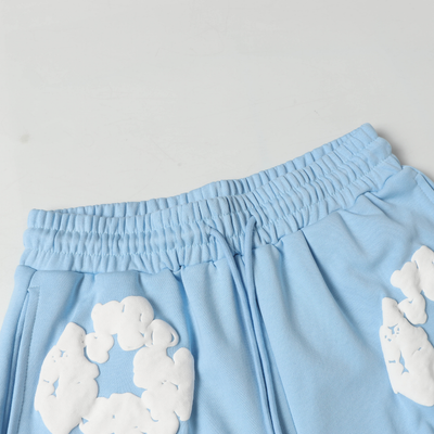 Denim Trousers Sky Blue Short set