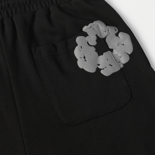 Denim Trs Black Grey Short set