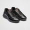 LEATHER AMERICAS CUP PATENT - BLACK