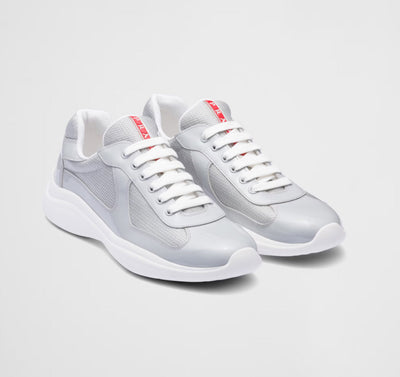 LEATHER AMERICAS CUP PATENT - Grey/Silver